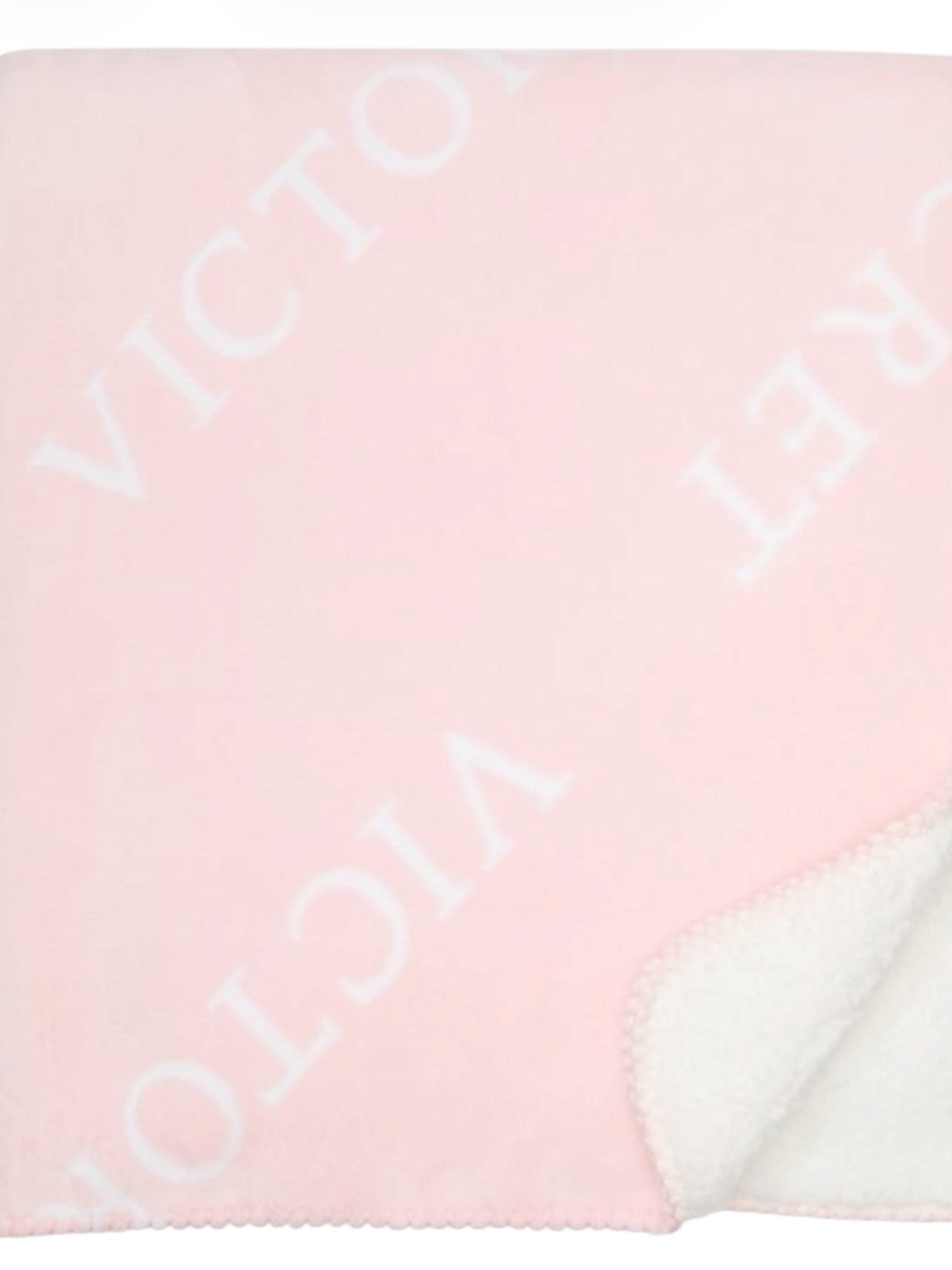 Victoria’s Secret Logo pink Cozy Plush Blanket